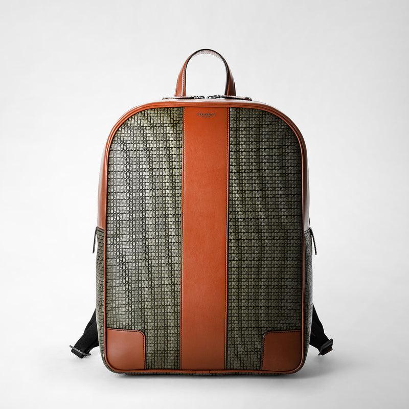 Serapian Backpack in stepan kaki and cuoio Novità