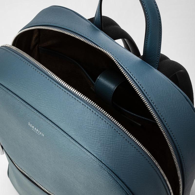 Serapian Zaino in pelle evoluzione blu avio Economico