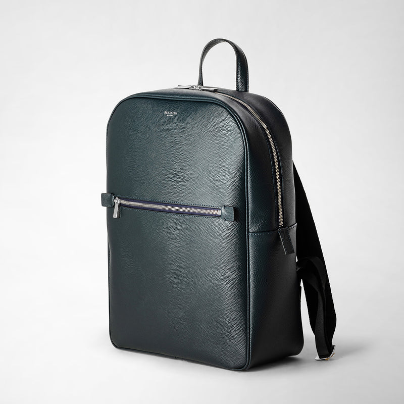 Serapian Zaino in pelle evoluzione blu navy Online