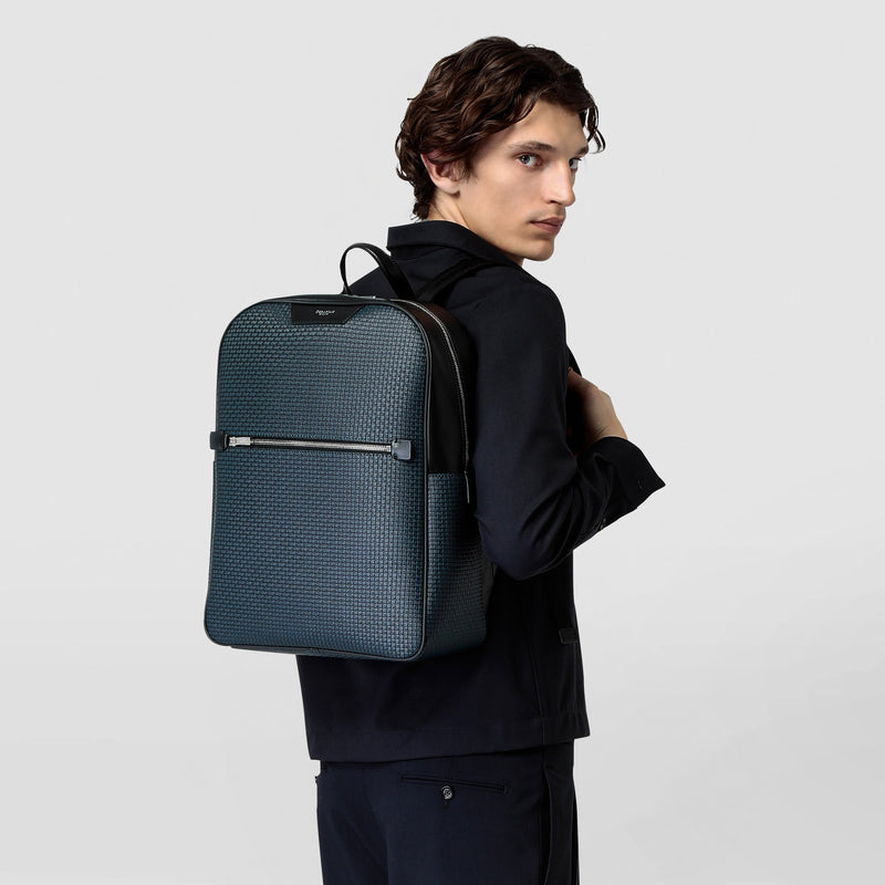 Serapian Zaino in stepan blu oceano-nero Offerte