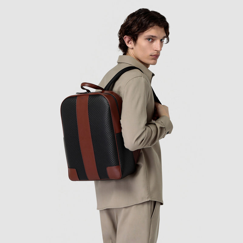 Serapian Zaino in stepan 72 nero-cuoio Hotsell