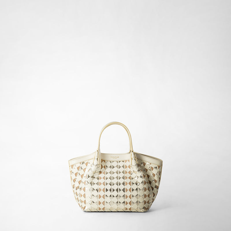 Serapian BORSA SECRET MINI IN MOSAICO ED ELAPHE Negozio
