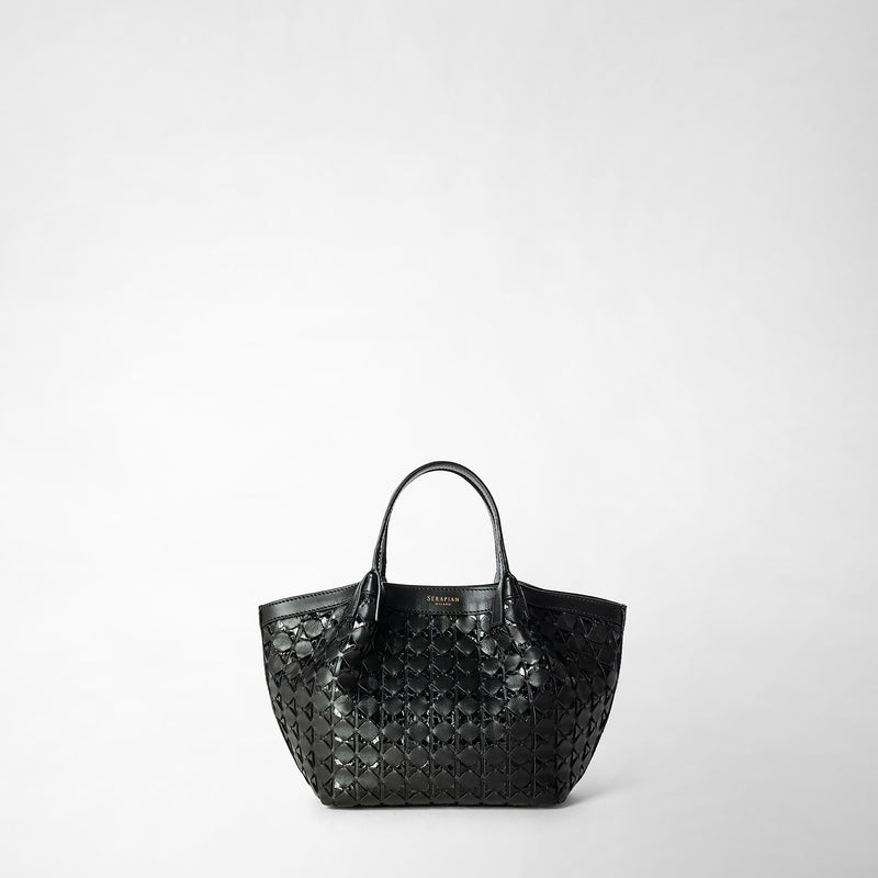 Serapian Mini secret bag in mosaico and elaphe black In Saldo