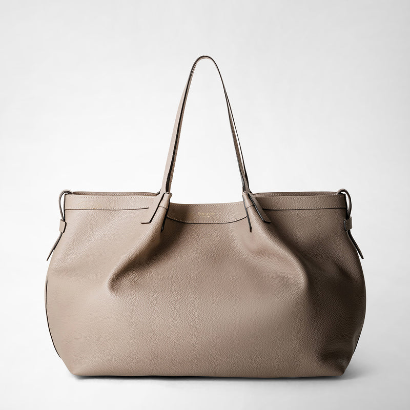 Serapian Tote bag secret in pelle rugiada sahara 2025