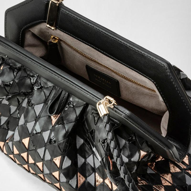 Serapian CLUTCH SECRET IN MOSAICO MESTIERI D'ARTE Pezzi Unici
