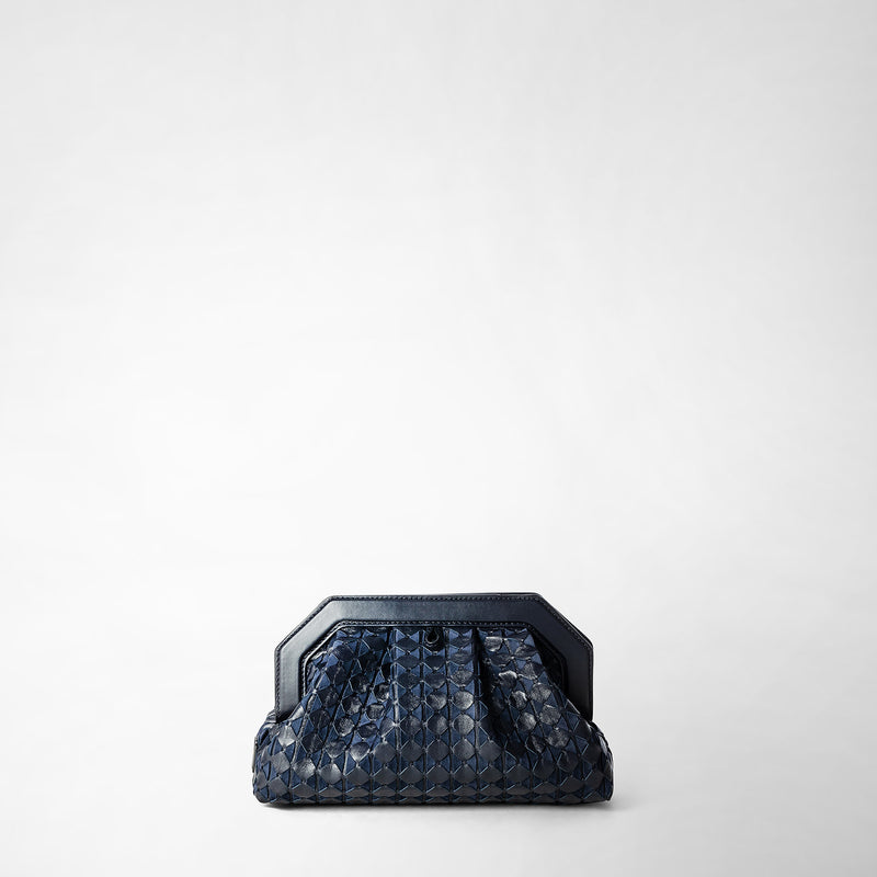 Serapian Secret clutch bag in mosaico midnight blue Negozi Online