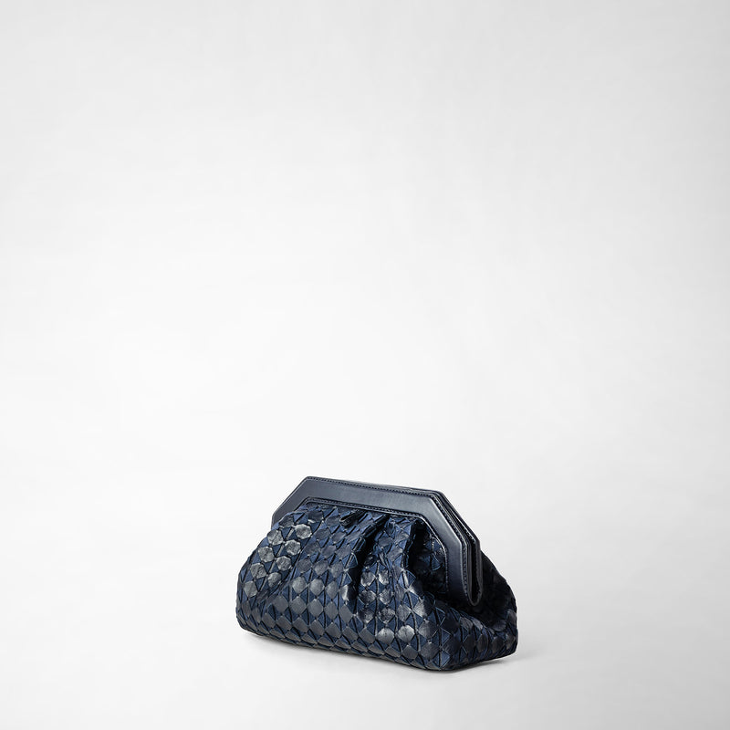 Serapian Secret clutch bag in mosaico midnight blue Negozi Online