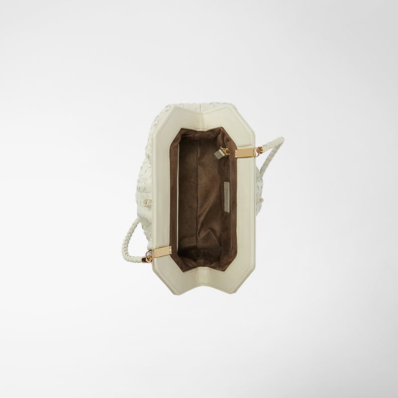 Serapian Clutch secret in mosaico panna Consegna Veloce