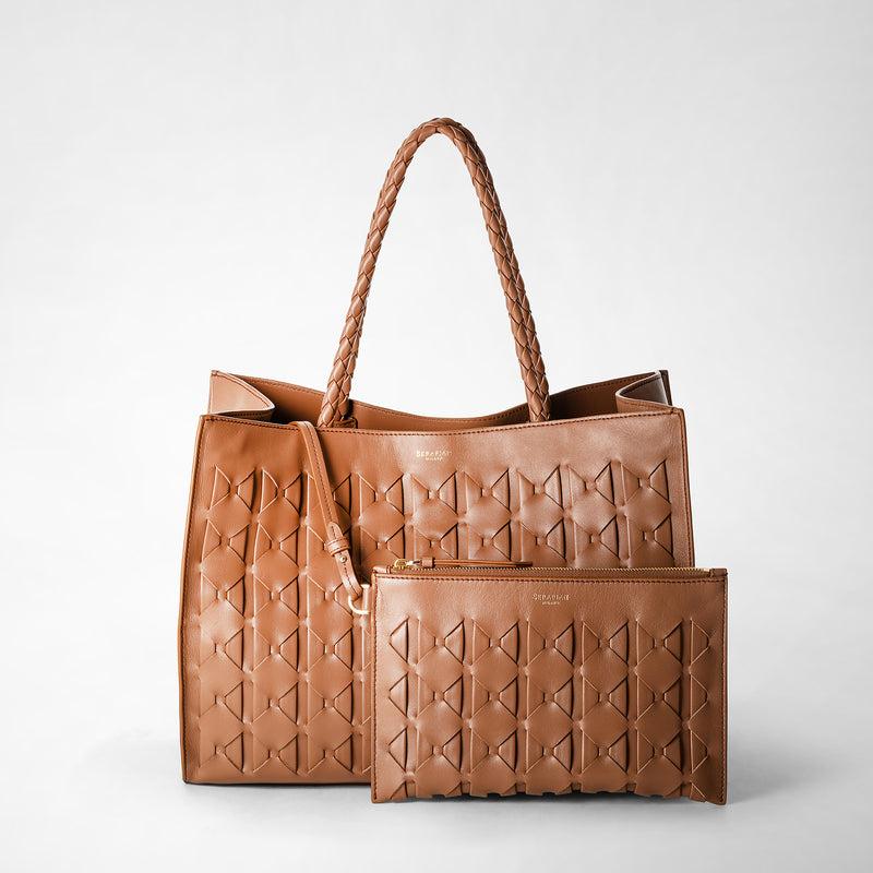 Serapian 1928 tote bag in mosaico tan Novità