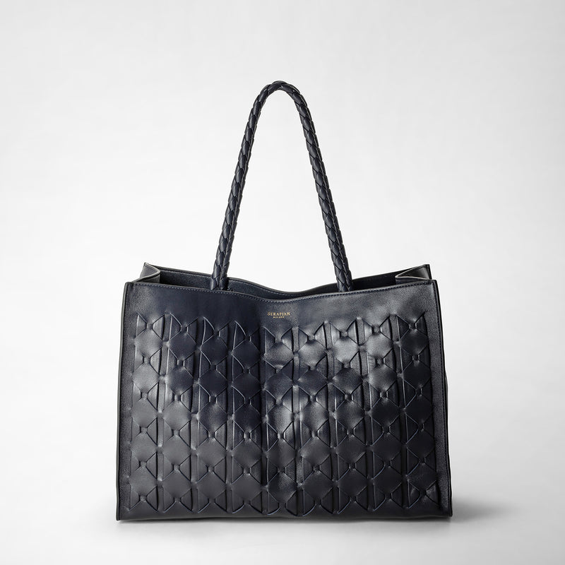 Serapian 1928 tote bag in mosaico midnight blue Presa