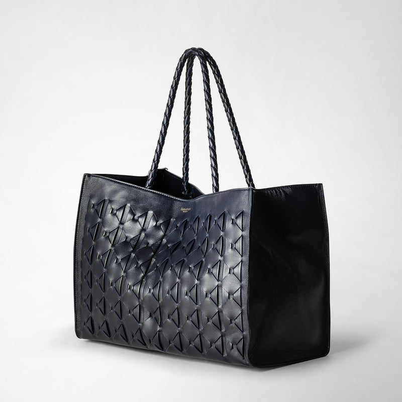 Serapian 1928 tote bag in mosaico midnight blue Presa