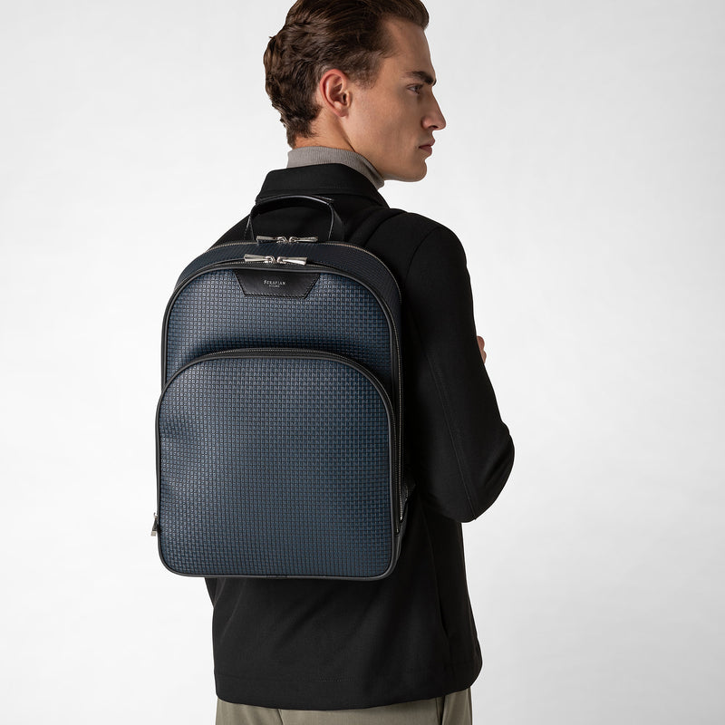Serapian Zaino city in stepan blu oceano-nero Outlet