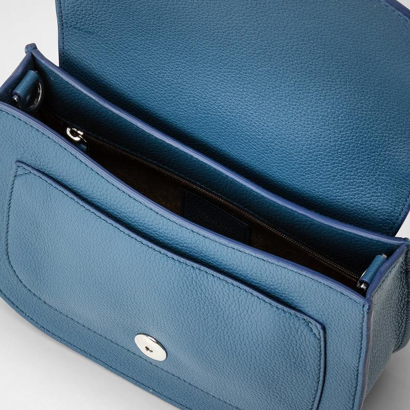 Serapian BORSA LUNA CROSSBODY IN PELLE RUGIADA In Linea