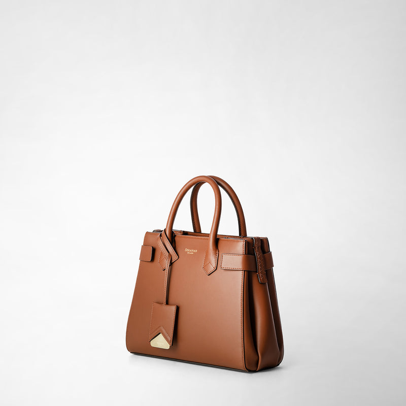 Serapian Meline' handbag in seta leather cuoio Spedizione Gratuita