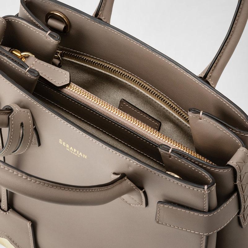 Serapian Meline' handbag in seta leather sahara Negozi Online