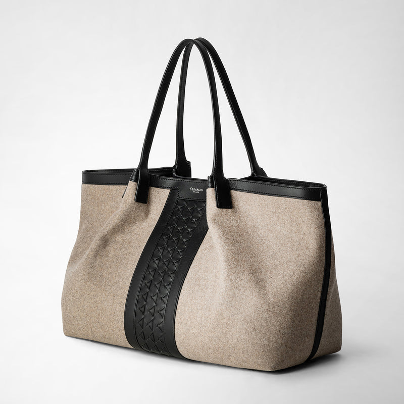 Serapian BORSA SECRET TOTE IN LANA E MOSAICO Fino Al -60%