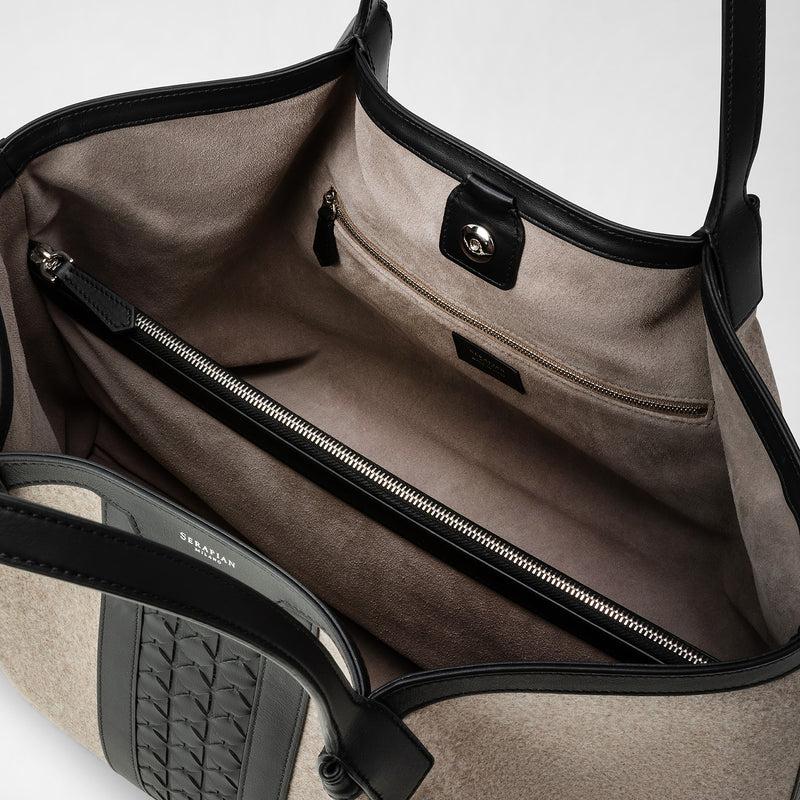 Serapian BORSA SECRET TOTE IN LANA E MOSAICO Fino Al -60%