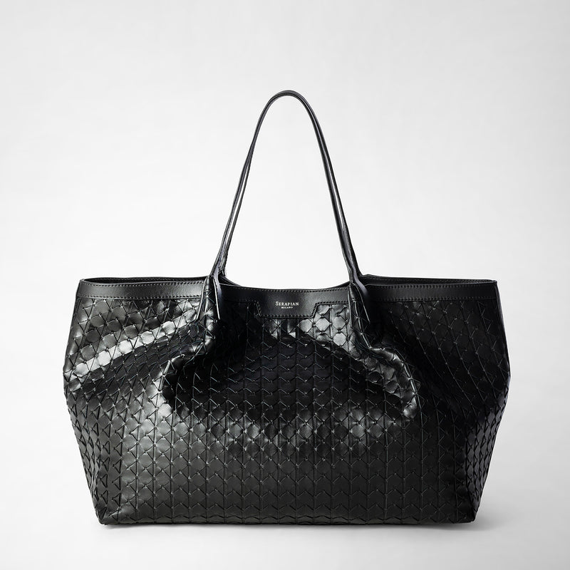 Serapian Secret tote bag in mosaico black Presa