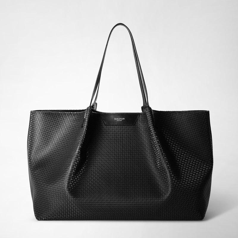 Serapian Tote bag secret in stepan nero-nero eclissi Online