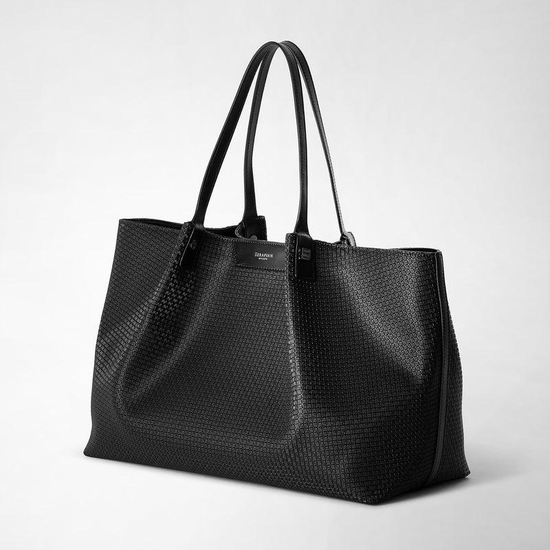 Serapian Tote bag secret in stepan nero-nero eclissi Online