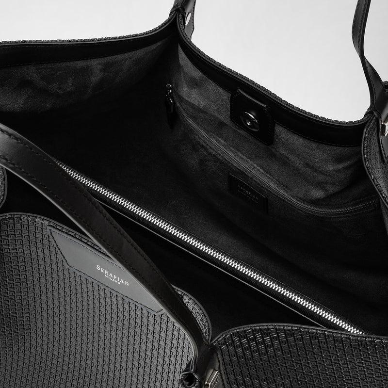 Serapian Tote bag secret in stepan nero-nero eclissi Online