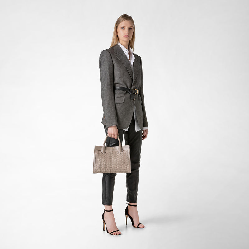 Serapian Tote bag lorelei piccola in mosaico sahara In Vendita