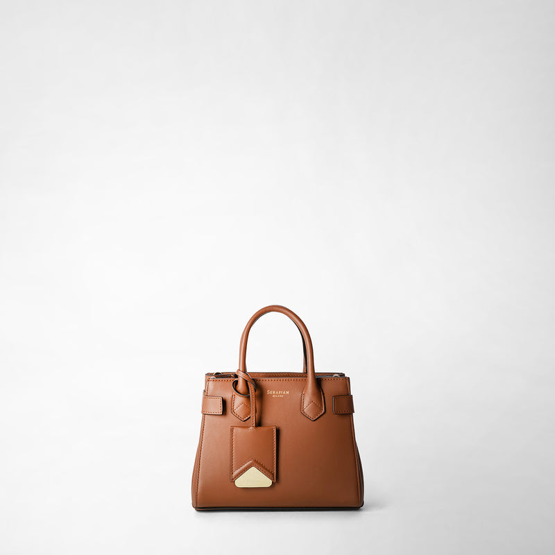 Serapian Mini meline' handbag in seta leather cuoio Hotsell