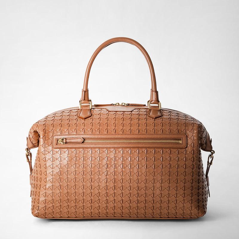 Serapian Travel bag in mosaico tan Saldi Di Fabbrica