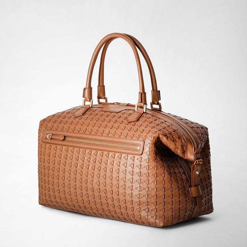 Serapian Travel bag in mosaico tan Saldi Di Fabbrica