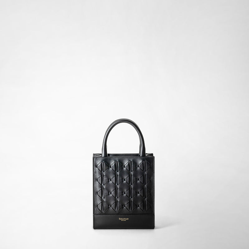 Serapian Borsa 1928 tote mini in mosaico nero Vendite Flash