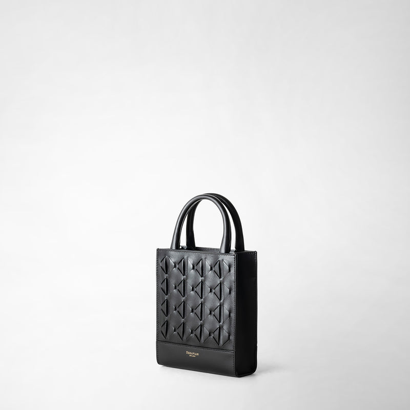 Serapian Borsa 1928 tote mini in mosaico nero Vendite Flash