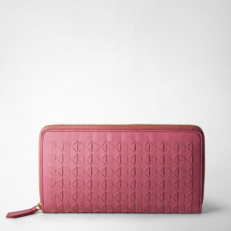 Serapian Zip-around wallet in mosaico petal 2025