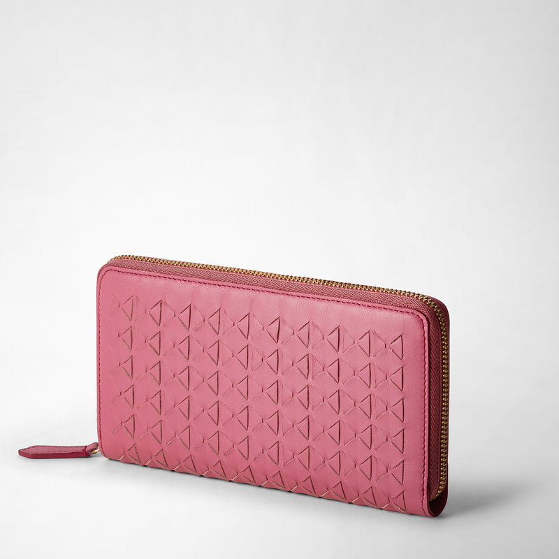 Serapian Zip-around wallet in mosaico petal 2025