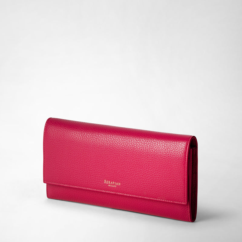 Serapian Continental wallet in rugiada leather petal Spedizione Gratuita