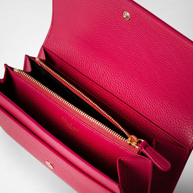Serapian Continental wallet in rugiada leather petal Spedizione Gratuita