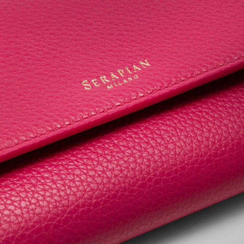 Serapian Continental wallet in rugiada leather petal Spedizione Gratuita