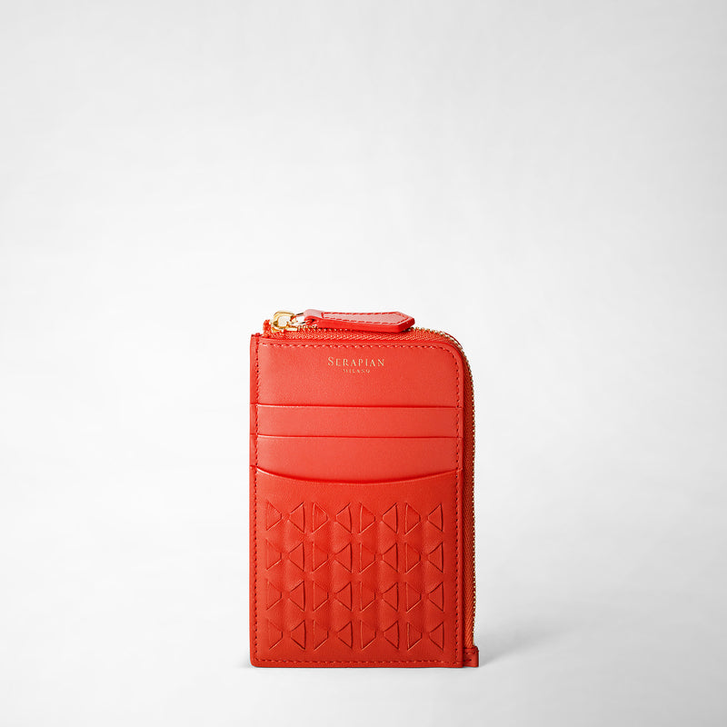 Serapian PORTACARTE CON ZIP IN MOSAICO Officina