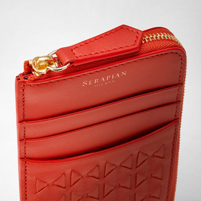 Serapian PORTACARTE CON ZIP IN MOSAICO Officina