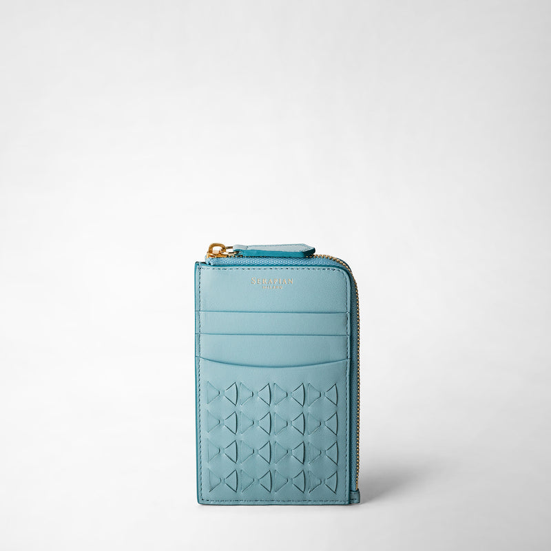 Serapian PORTACARTE CON ZIP IN MOSAICO Esporta salva