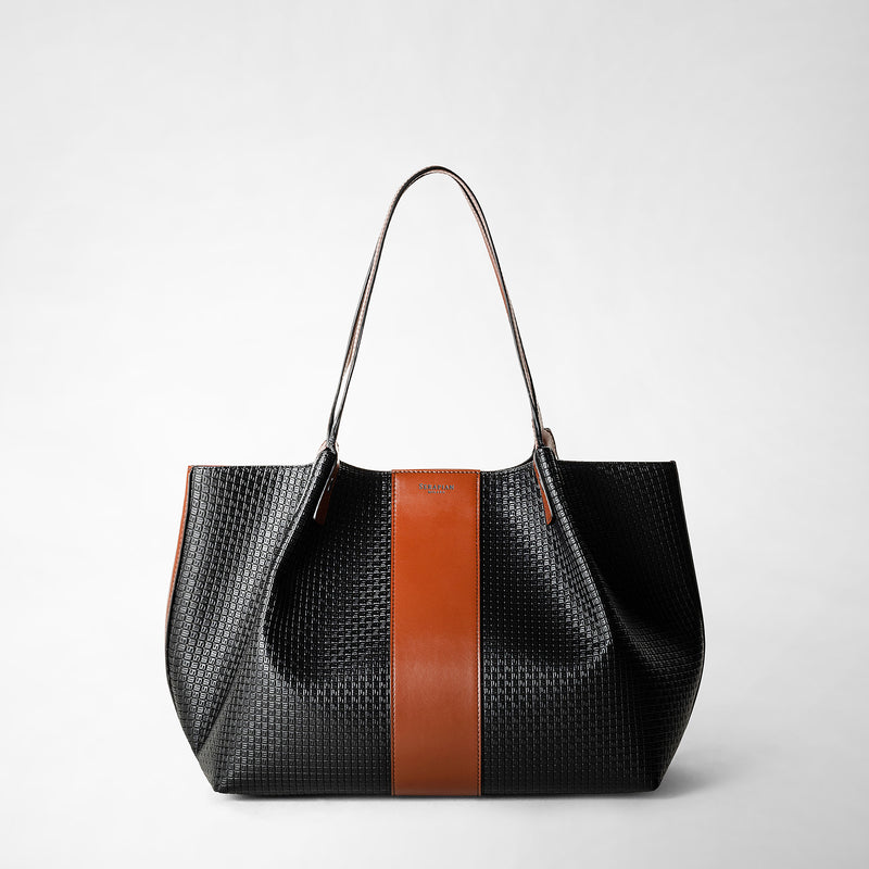 Serapian Borsa shopping secret piccola in stepan 72 nero-cuoio 50% di sconto per tempo limitato