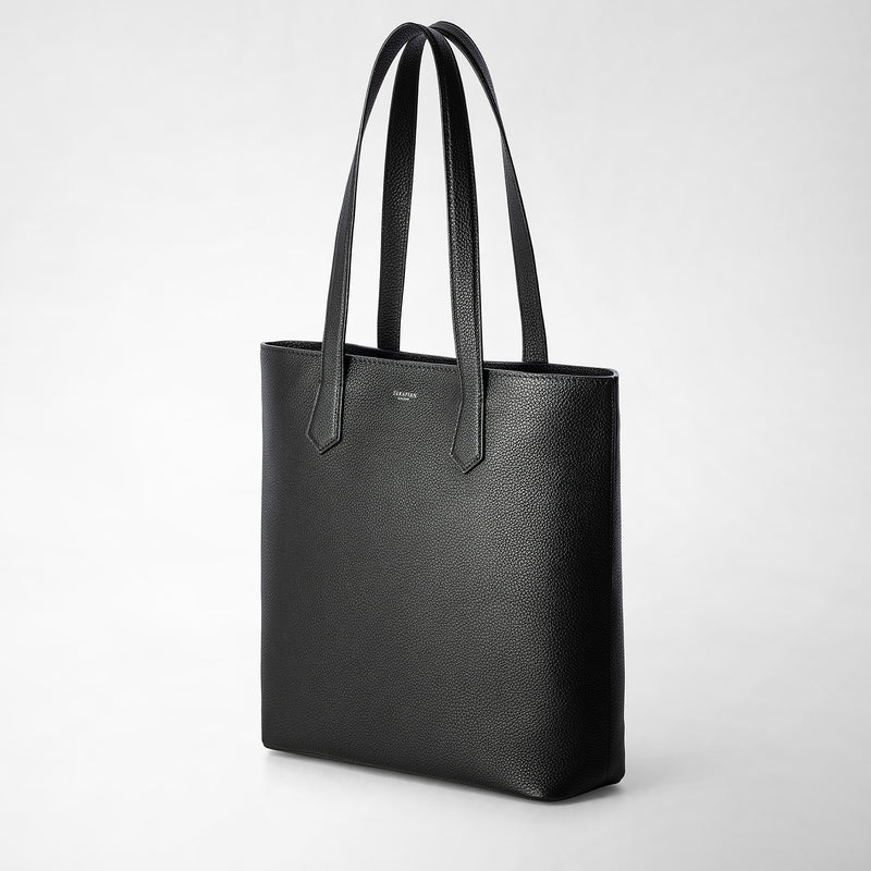 Serapian Day tote bag in cachemire leather black Qualità