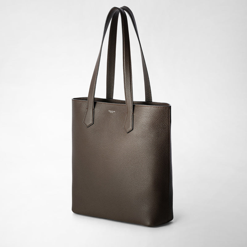 Serapian Day tote bag in cachemire leather espresso Vendita
