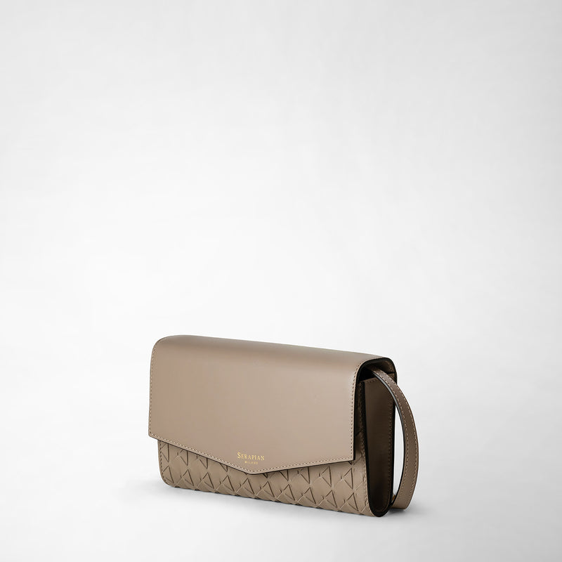 Serapian Clutch con tracolla in mosaico sahara Sottocosto