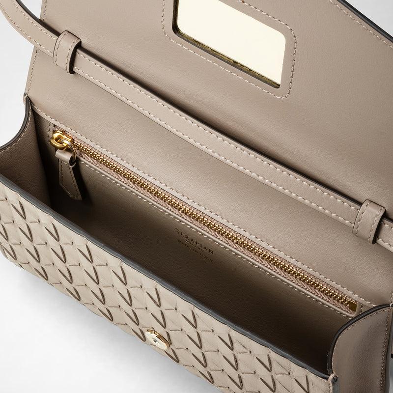 Serapian Clutch con tracolla in mosaico sahara Sottocosto