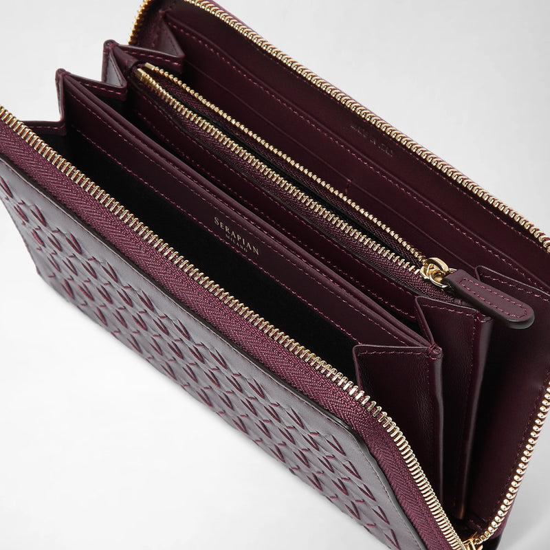 Serapian PORTAFOGLIO CON ZIP IN MOSAICO Sconto