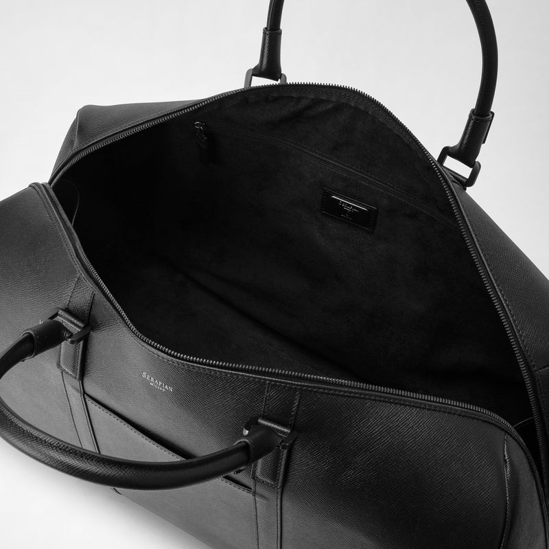 Serapian Borsa da viaggio in pelle evoluzione nero eclissi Offerte