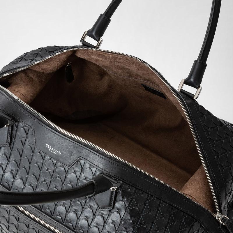 Serapian Travel bag in mosaico black Negozio