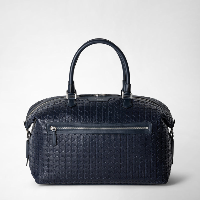 Serapian Travel bag in mosaico navy blue In Saldo