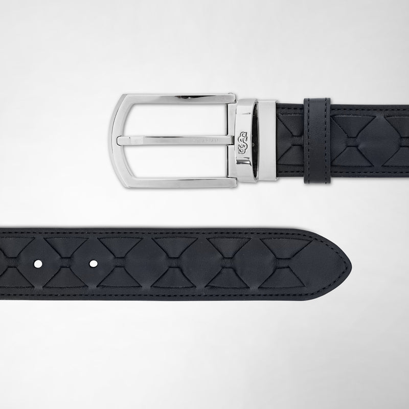 Serapian Belt in mosaico navy blue Spedizione gratuita