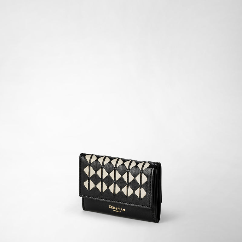 Serapian PORTAFOGLIO TRI-FOLD IN MOSAICO Offerta migliore